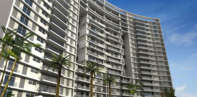 Palmeras is a leading residential building overlooking the sea and the fairway.